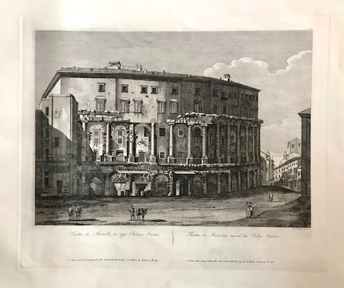 Parboni Pietro (attivo a Roma nella prima metà  del XIX Secolo) Teatro di Marcello, in oggi Palazzo Orsini 1829 Roma